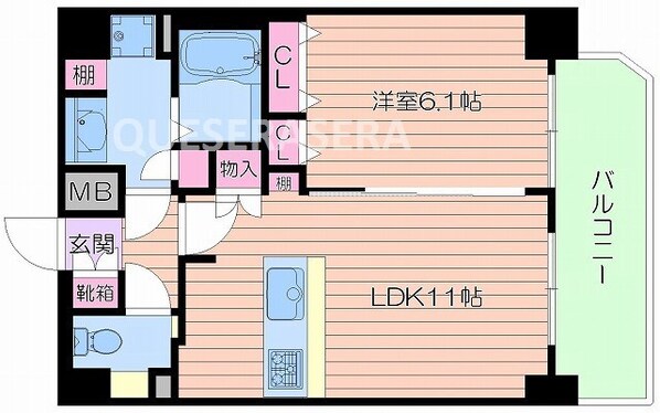 プレサンス梅田北デイズの物件間取画像